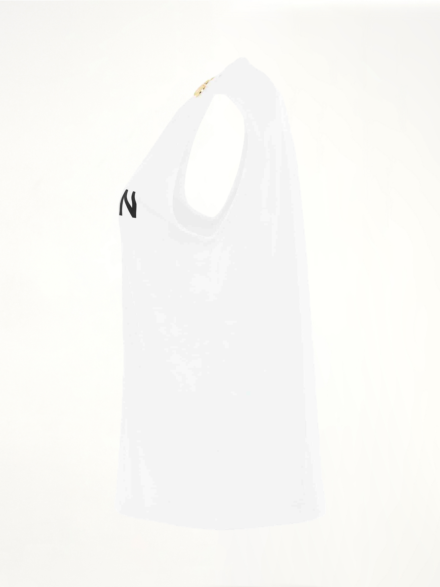 BALMAIN 3 Buttons Logo Tank Top (White)
