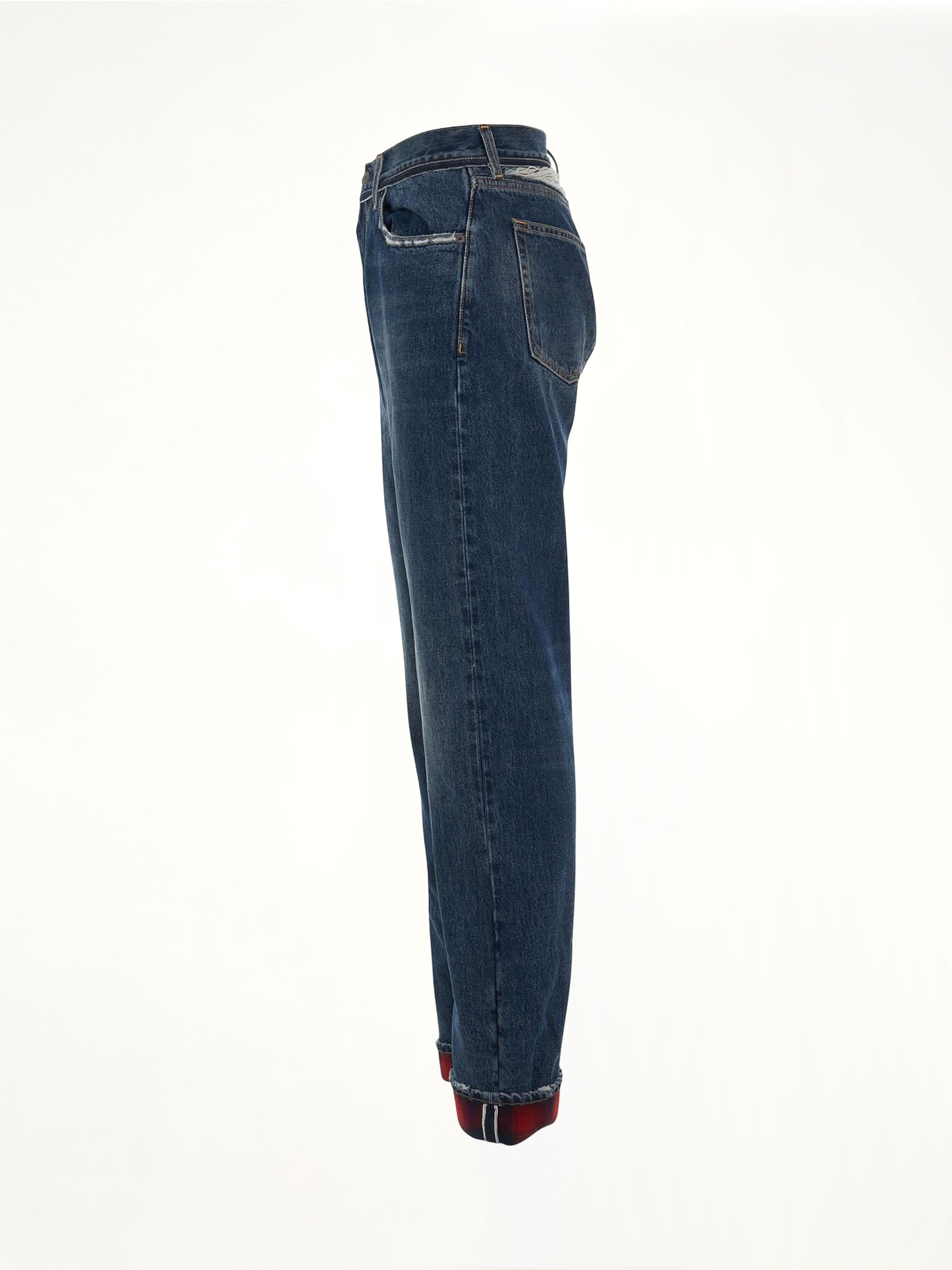 MAISON MARGIELA Relax Fit Fold Jeans (Blue)