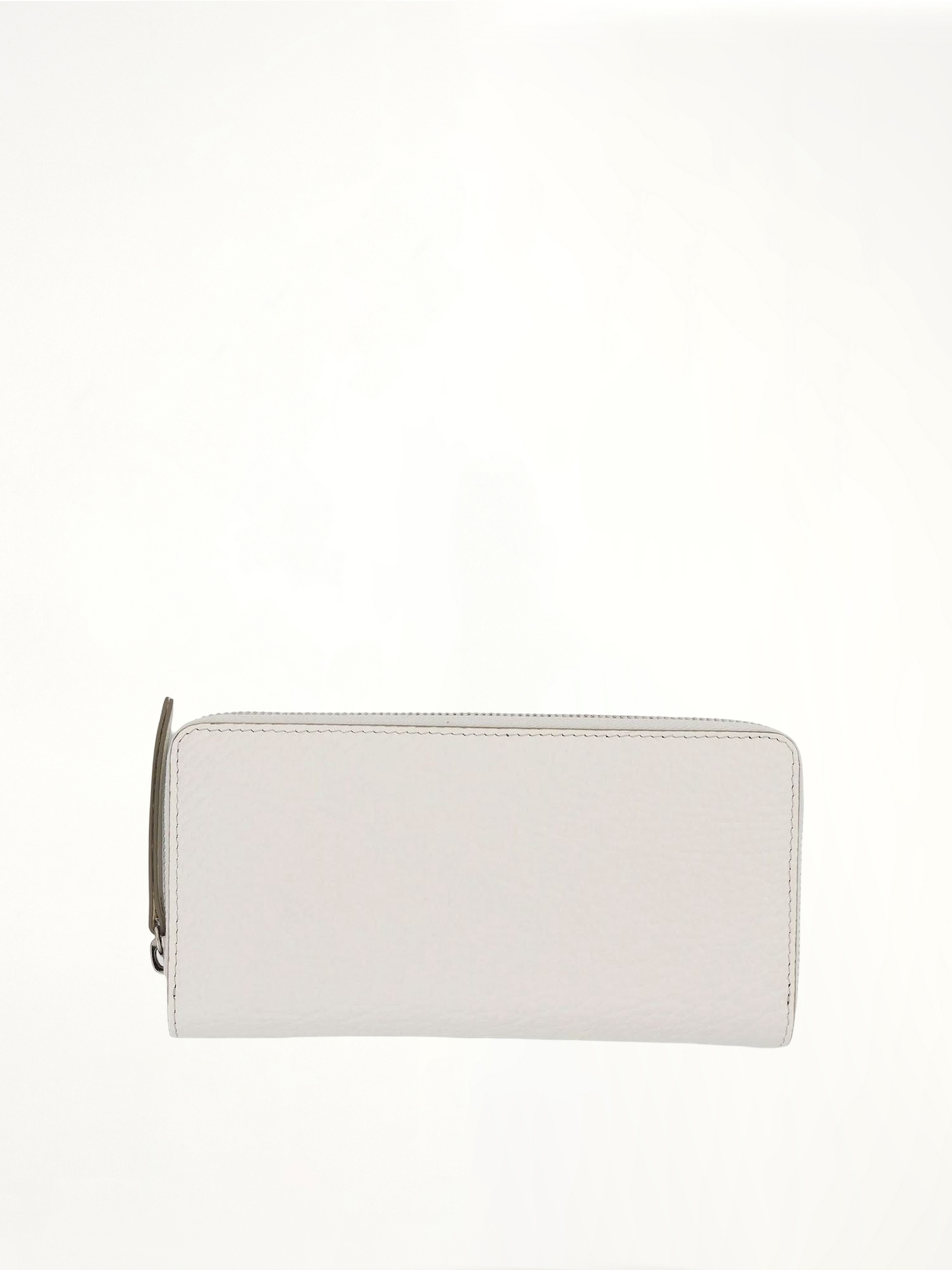 MAISON MARGIELA Four Stitches Zip Around Wallet (White)