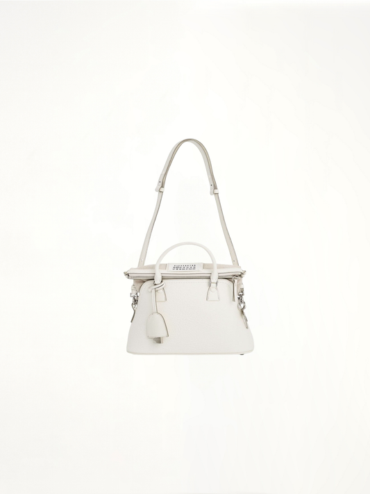 Image of Bags. Productname: MAISON MARGIELA Mini 5AC Bag in WHITE colour by brand - MAISON MARGIELA
