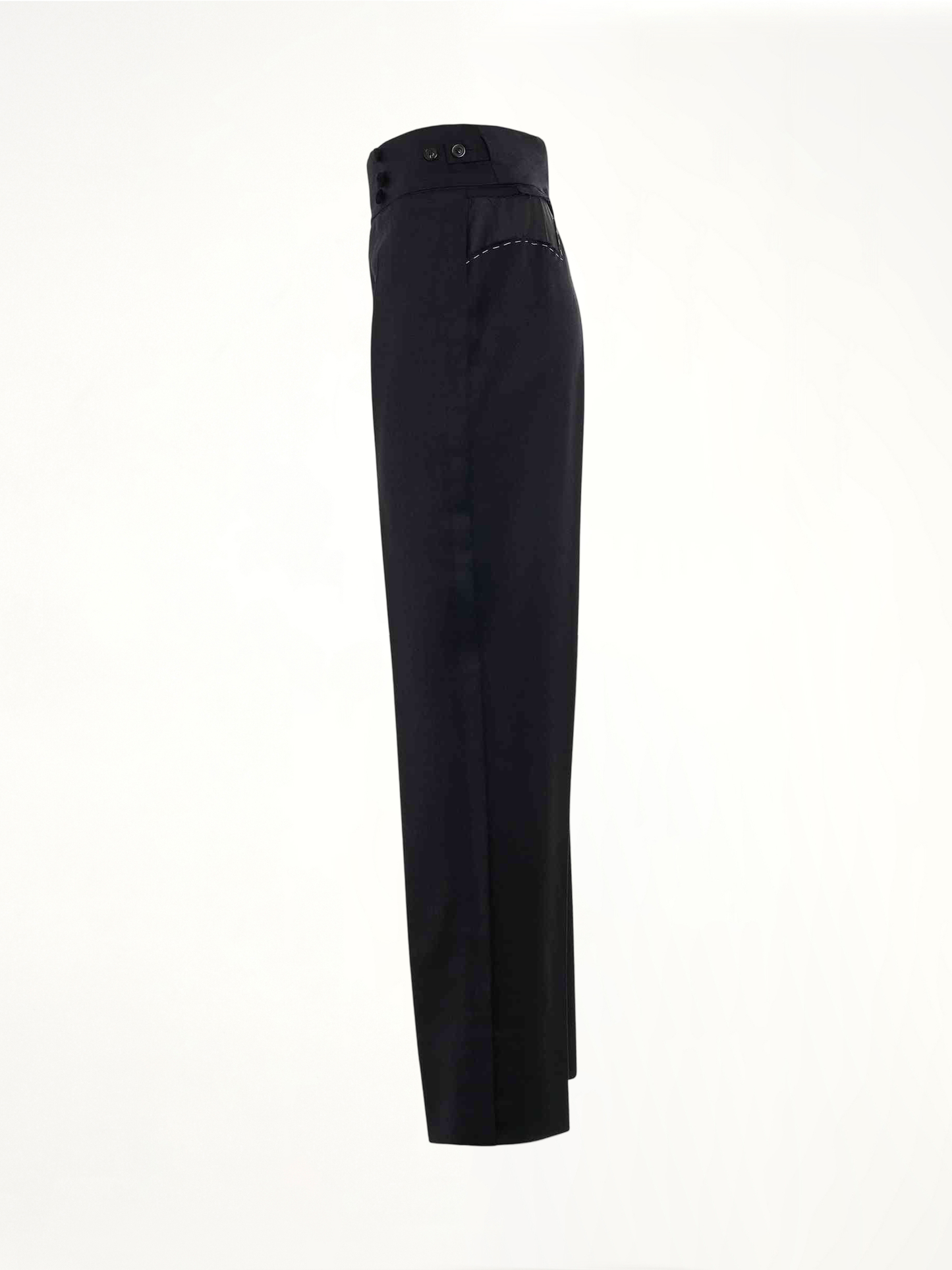 MAISON MARGIELA High Waist Pants (Black)