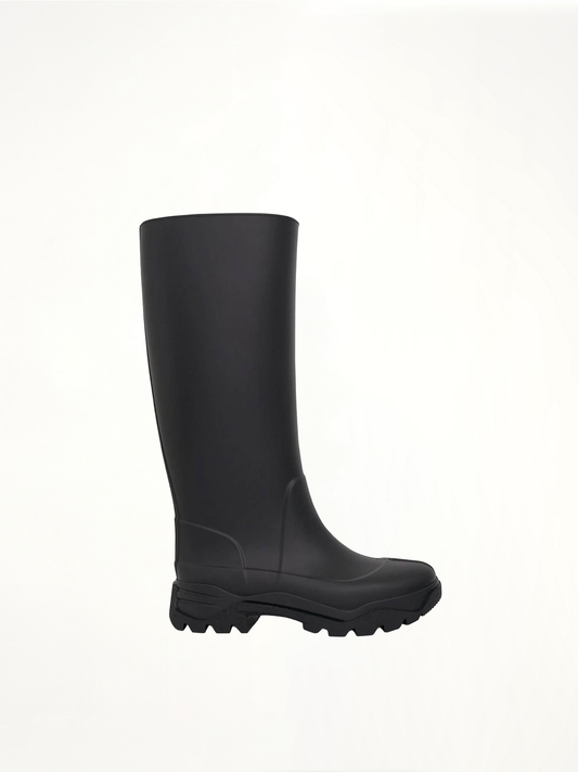 Image of Boots. Productname: MAISON MARGIELA Tabi Rain Boots in BLACK colour by brand - MAISON MARGIELA