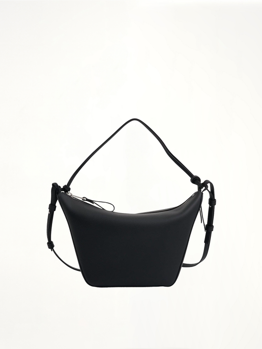 Image of Bags. Product name - Mini Hammock Hobo Bag in Black colour by brand - LOEWE