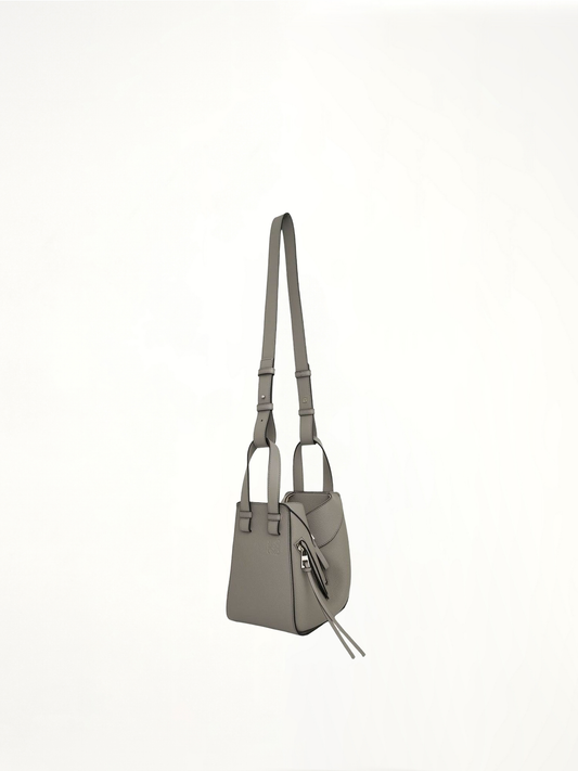 Image of Bags. Product name - Compact Hammock Bag in Grey colour by brand - LOEWE