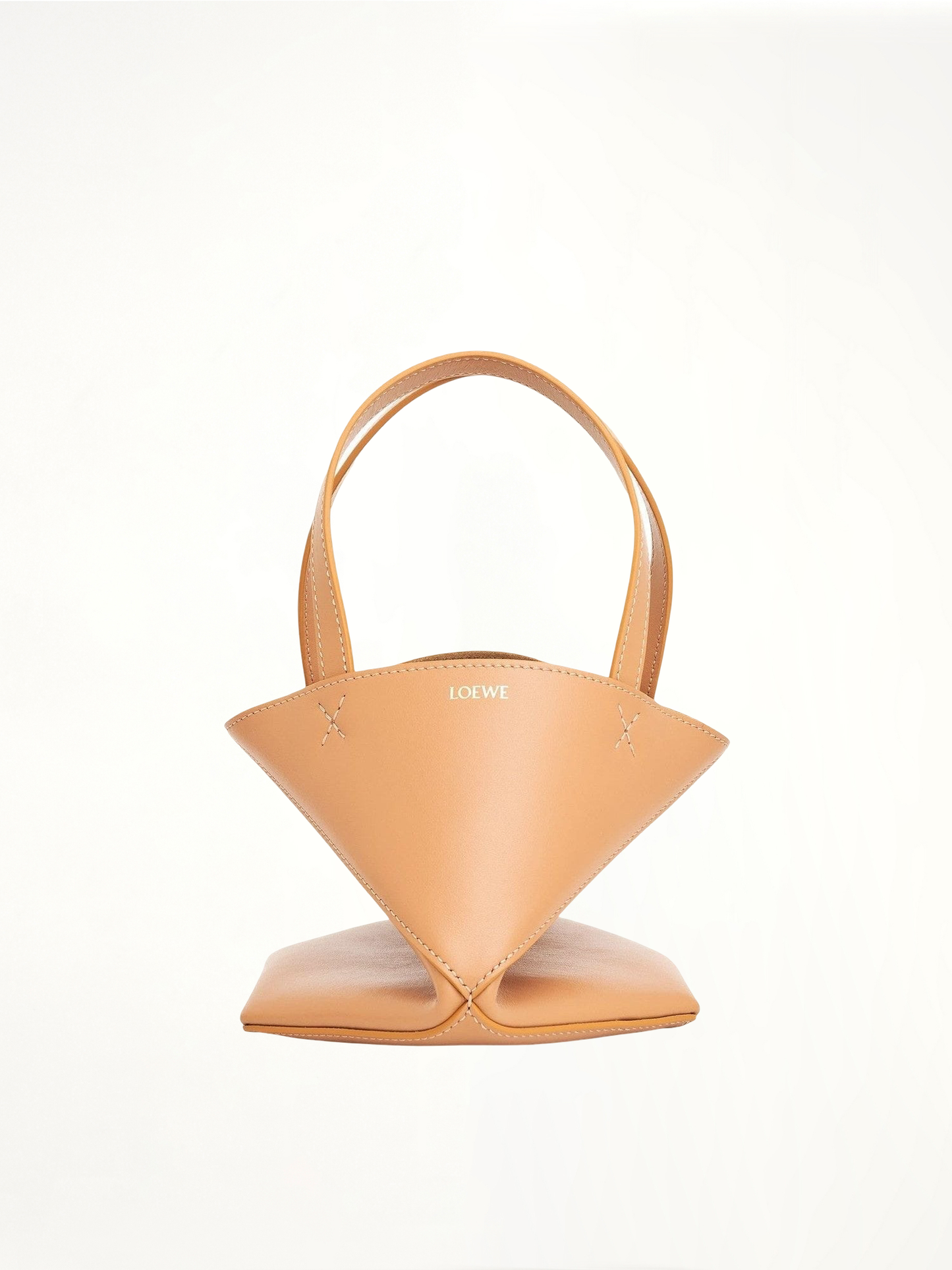 LOEWE Mini Puzzle Fold Tote Bag (Brown)