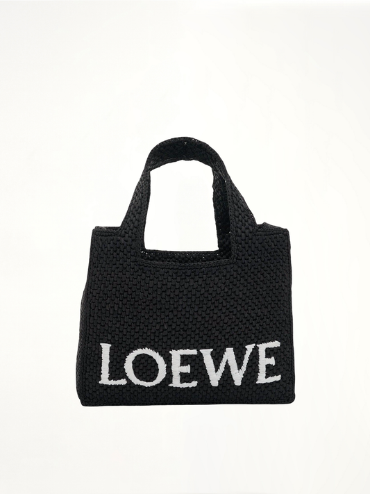 Image of Bags. Productname: LOEWE Small Logo Font Tote Bag in Black colour by brand - LOEWE