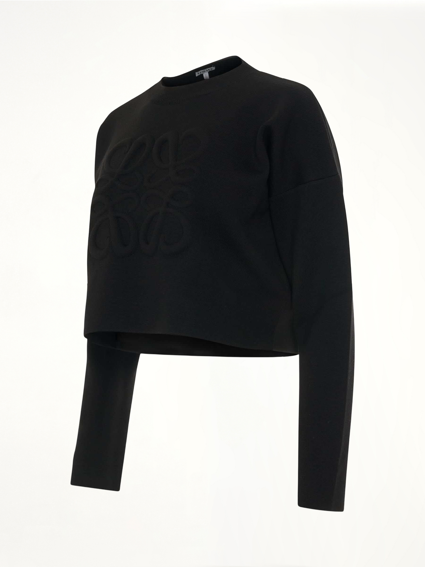 LOEWE Short Anagram Sweater (Black)