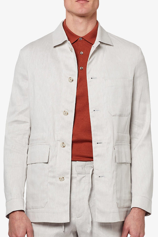Image of Coats & Jackets. Product name - Tooronga Stone Jacket in Stone colour by brand - Anthony Squires