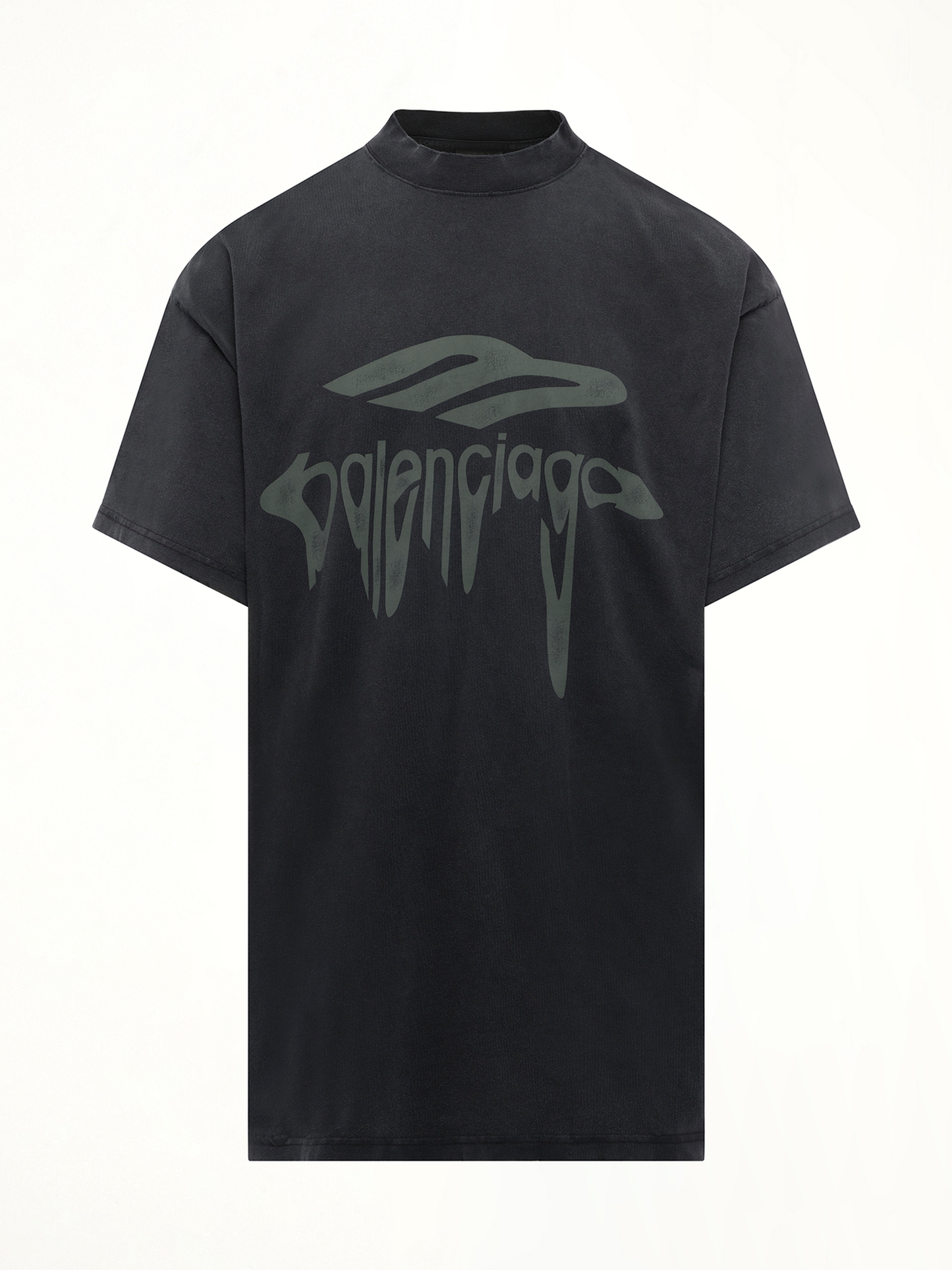 BALENCIAGA Liquified 3B Oversized T-Shirt (Black)