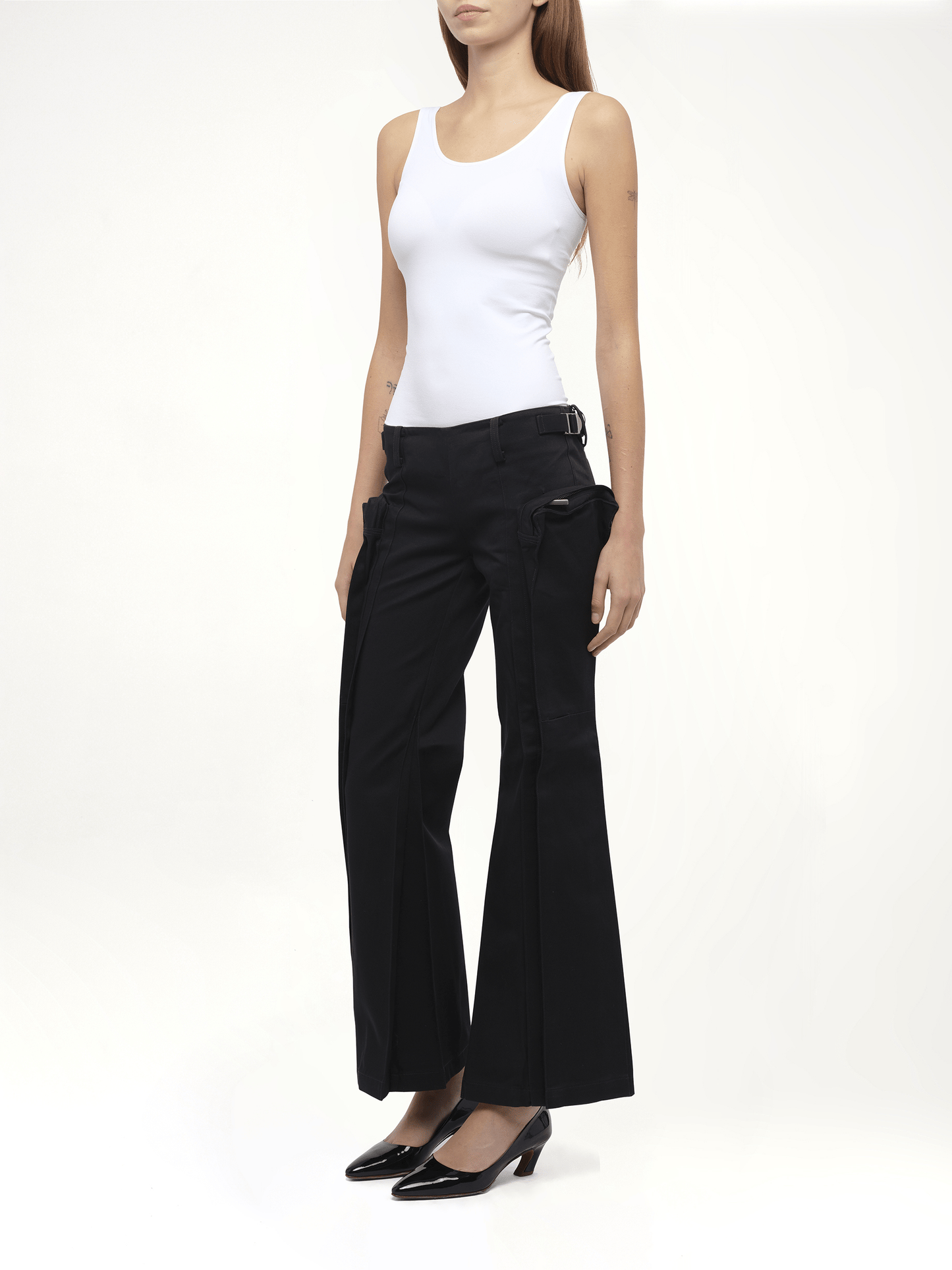 FAX COPY EXPRESS Flared Cargos (Black)