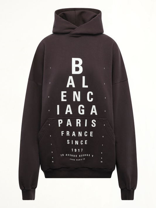 BALENCIAGA Eye-Test Large Fit Hoodie (Black)