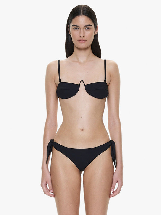 Image of Swimwear. Product name - Porto Bandeau in Black colour by brand - CHRISTOPHER ESBER