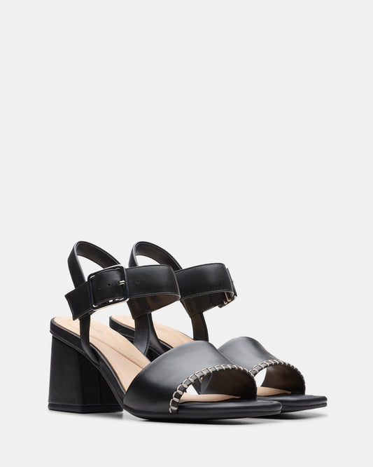 Siara65 Buckle Black Leather