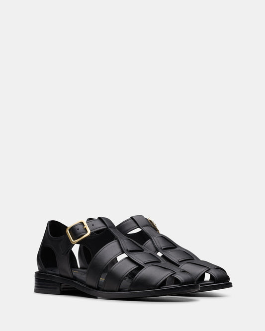 Hana Sun Black Leather