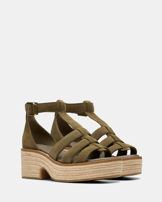 Coledale Sun Dark Olive Suede