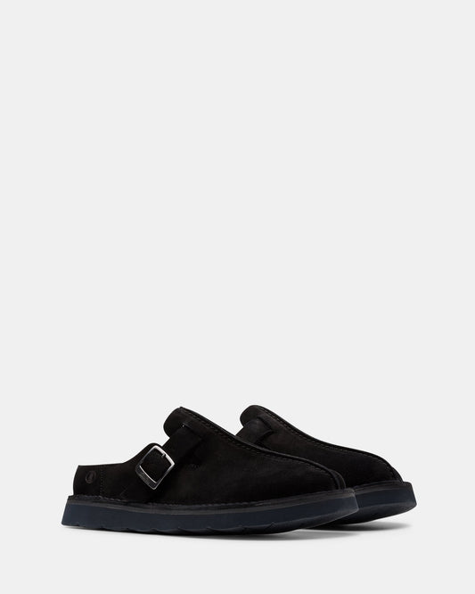 Solsbury Mule Black Suede