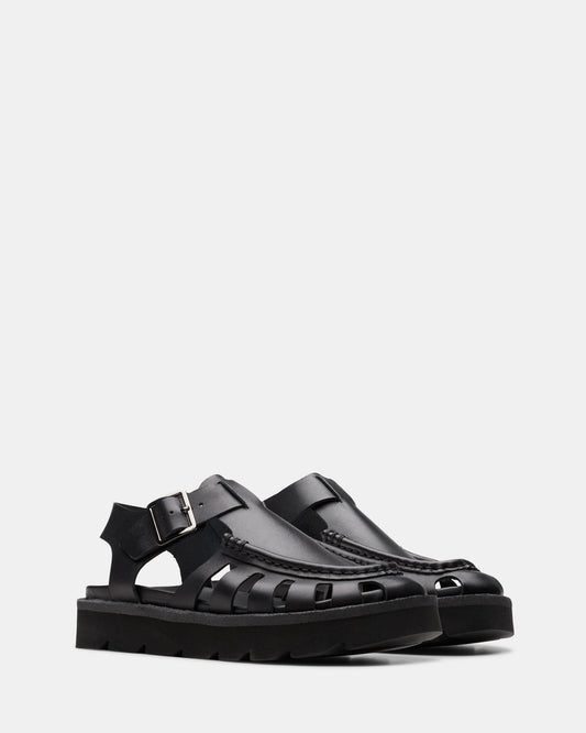 Meare Buckle. (w) Black Leather
