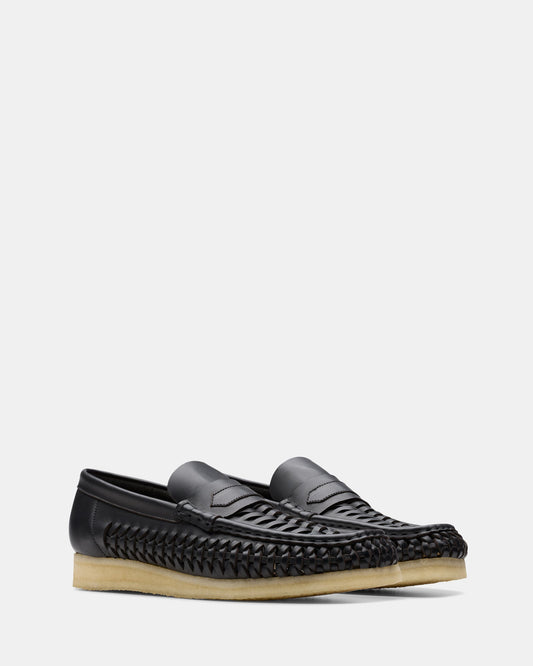 Wb Penny Weave (m) Black Leather