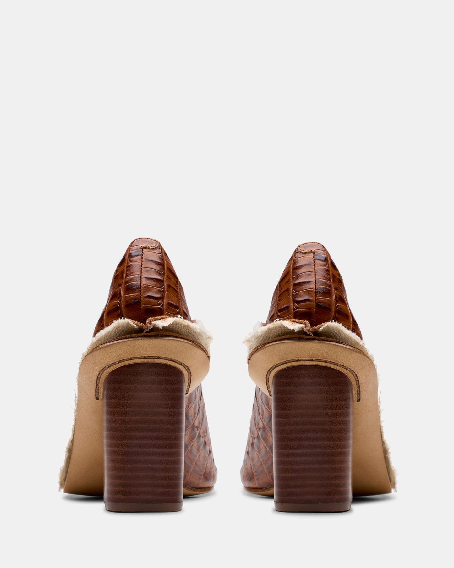Cur Heel W Tan Leather