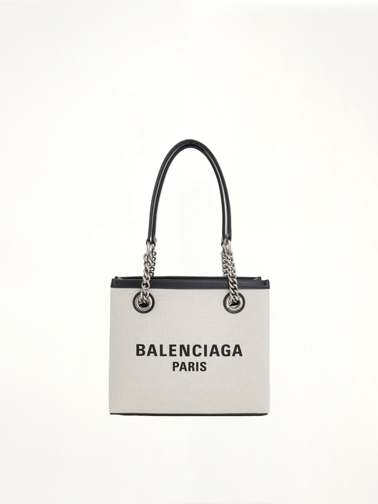 Image of Bags. Productname: BALENCIAGA Small Duty Free Tote Bag in NATURAL colour by brand - BALENCIAGA