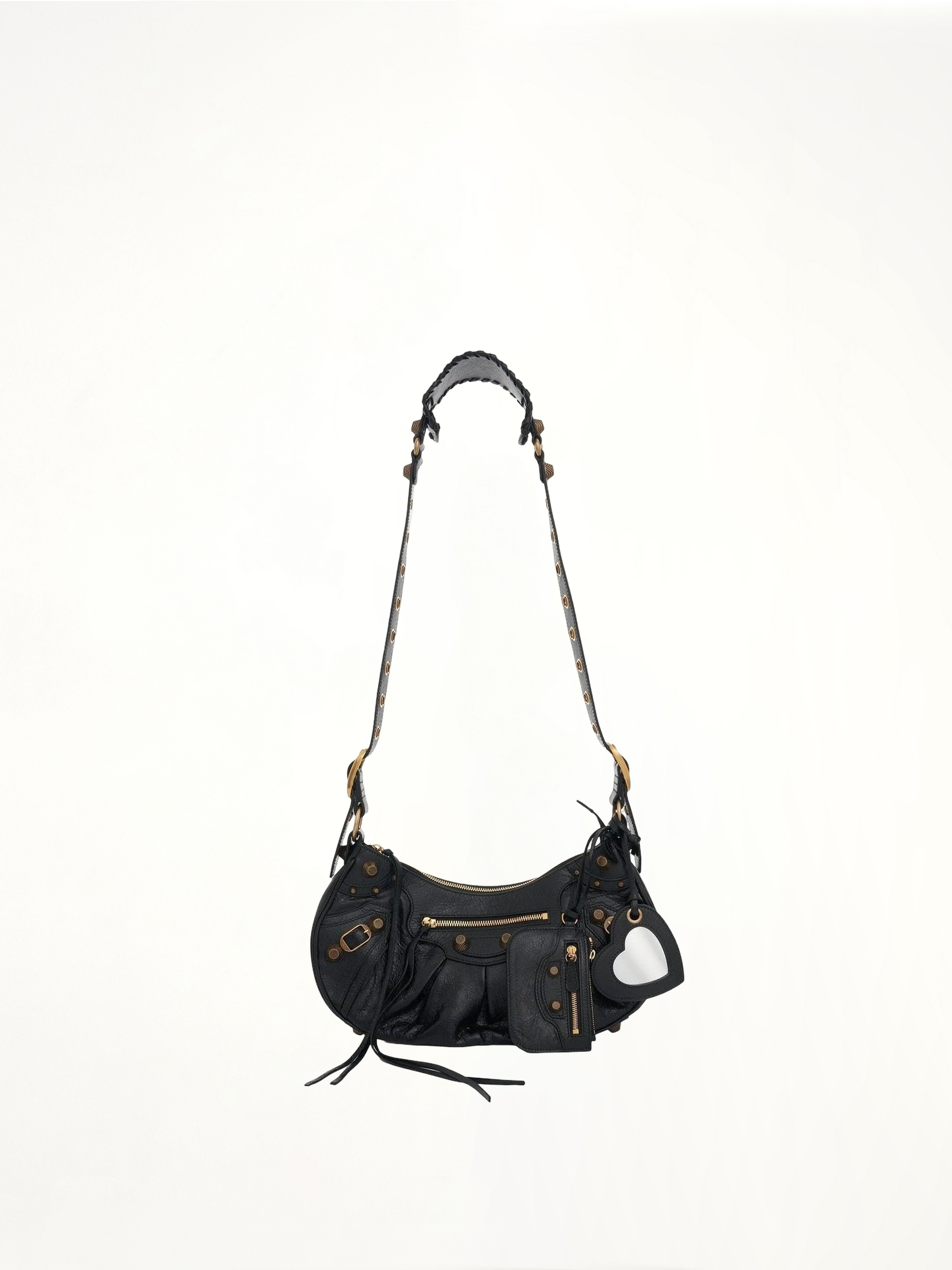 Image of Bags. Productname: BALENCIAGA Le Cagole Small Shoulder Bag in Black colour by brand - BALENCIAGA