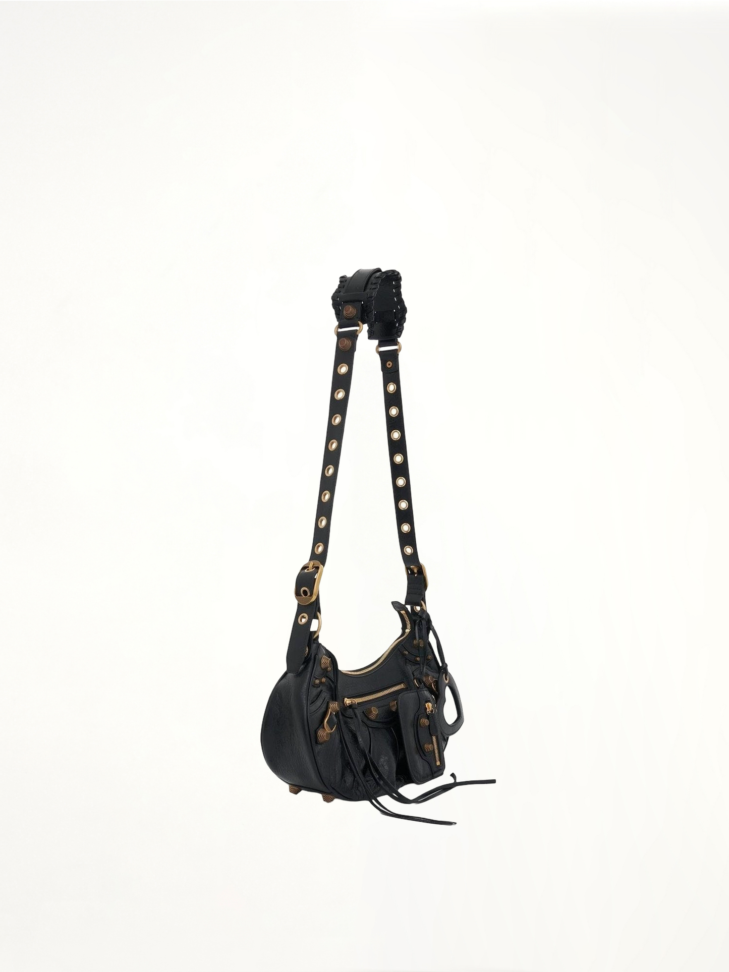 BALENCIAGA Le Cagole Small Shoulder Bag (Black)