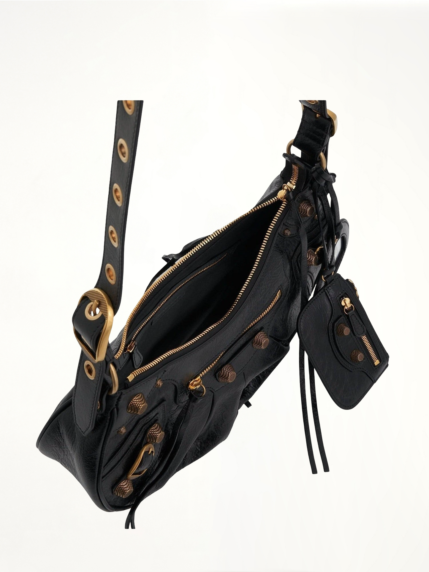 BALENCIAGA Le Cagole Small Shoulder Bag (Black)