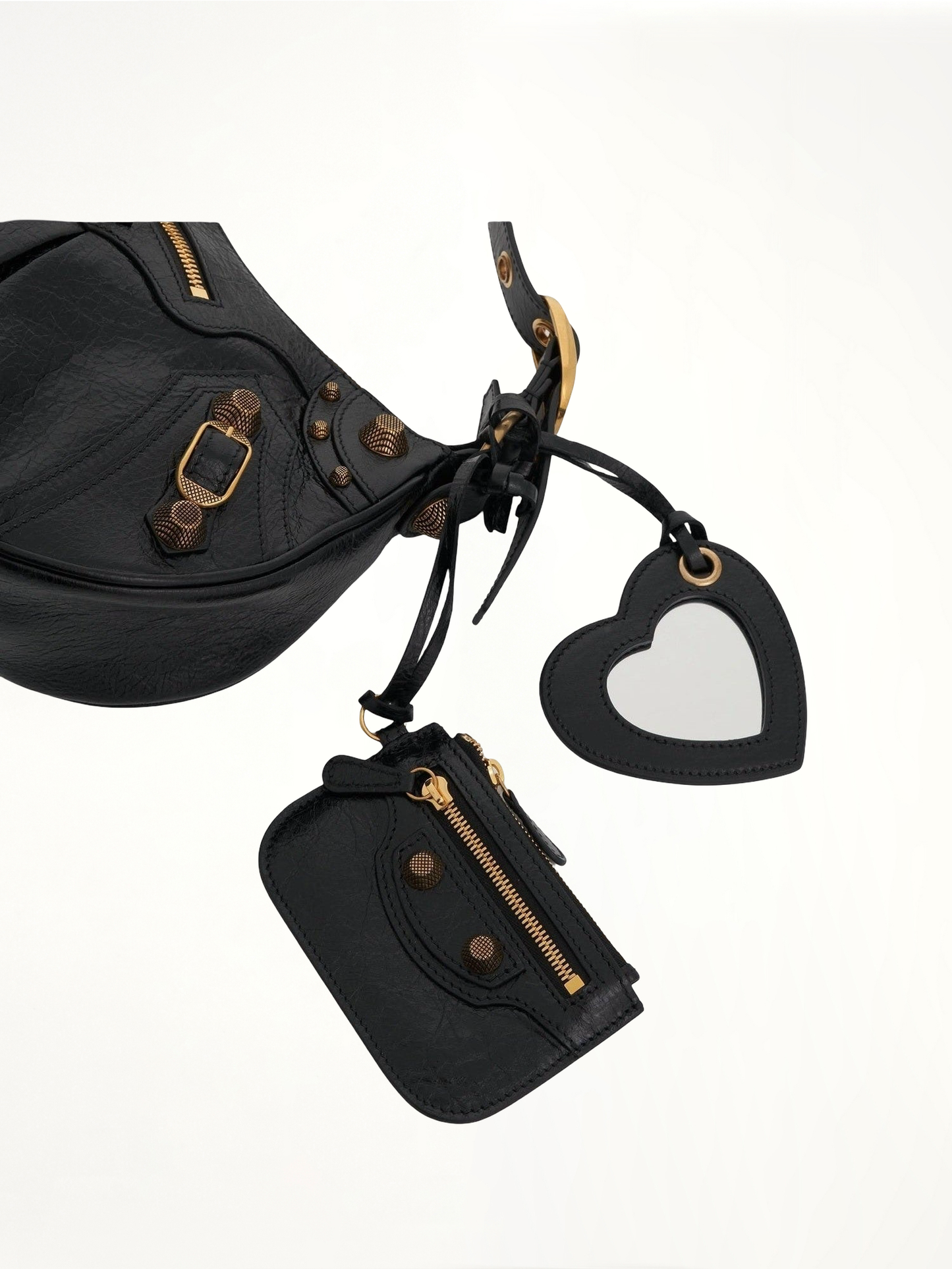 BALENCIAGA Le Cagole Small Shoulder Bag (Black)
