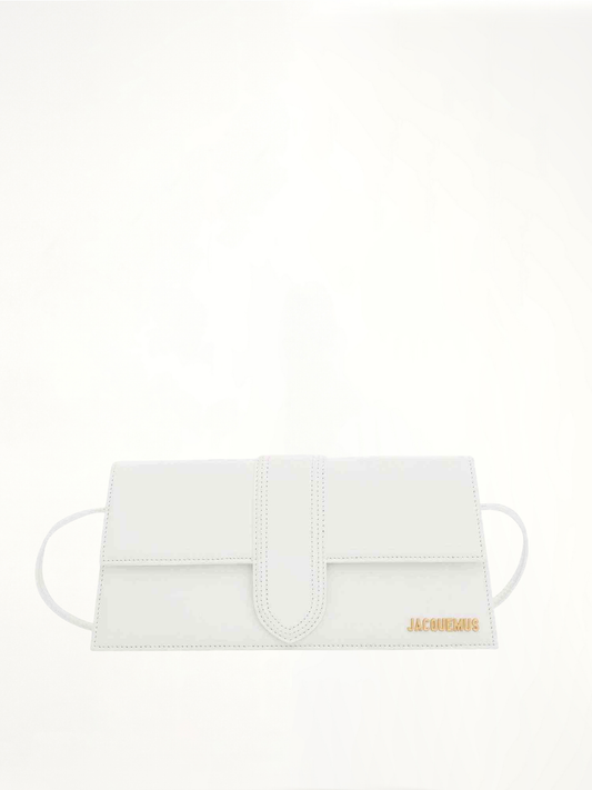 Image of Bags. Productname: JACQUEMUS Le Bambino Long Leather Bag in WHITE colour by brand - JACQUEMUS