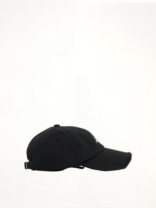 JACQUEMUS Artichaut Fringe Baseball Cap (Black)