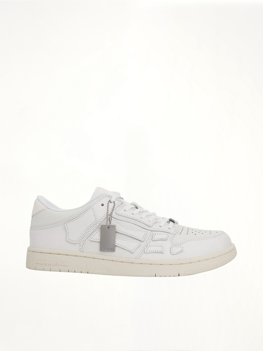 Image of Sneakers. Product name - Skeleton Sneaker in White colour by brand - AMIRI