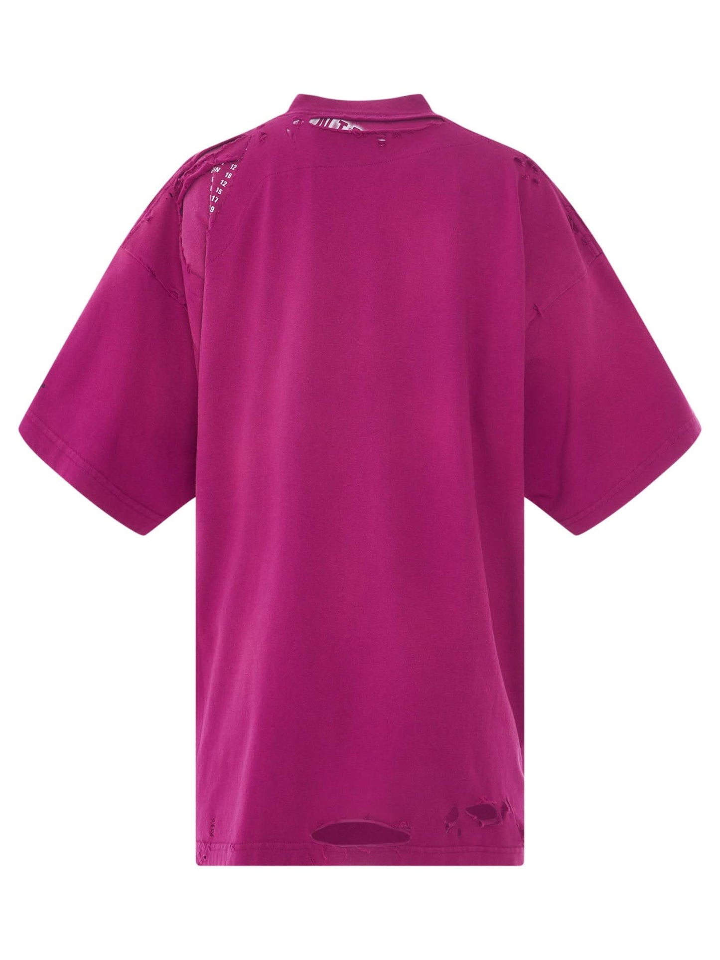 BALENCIAGA 3B Sports Icon Repaired Oversized T-Shirt (Pink)