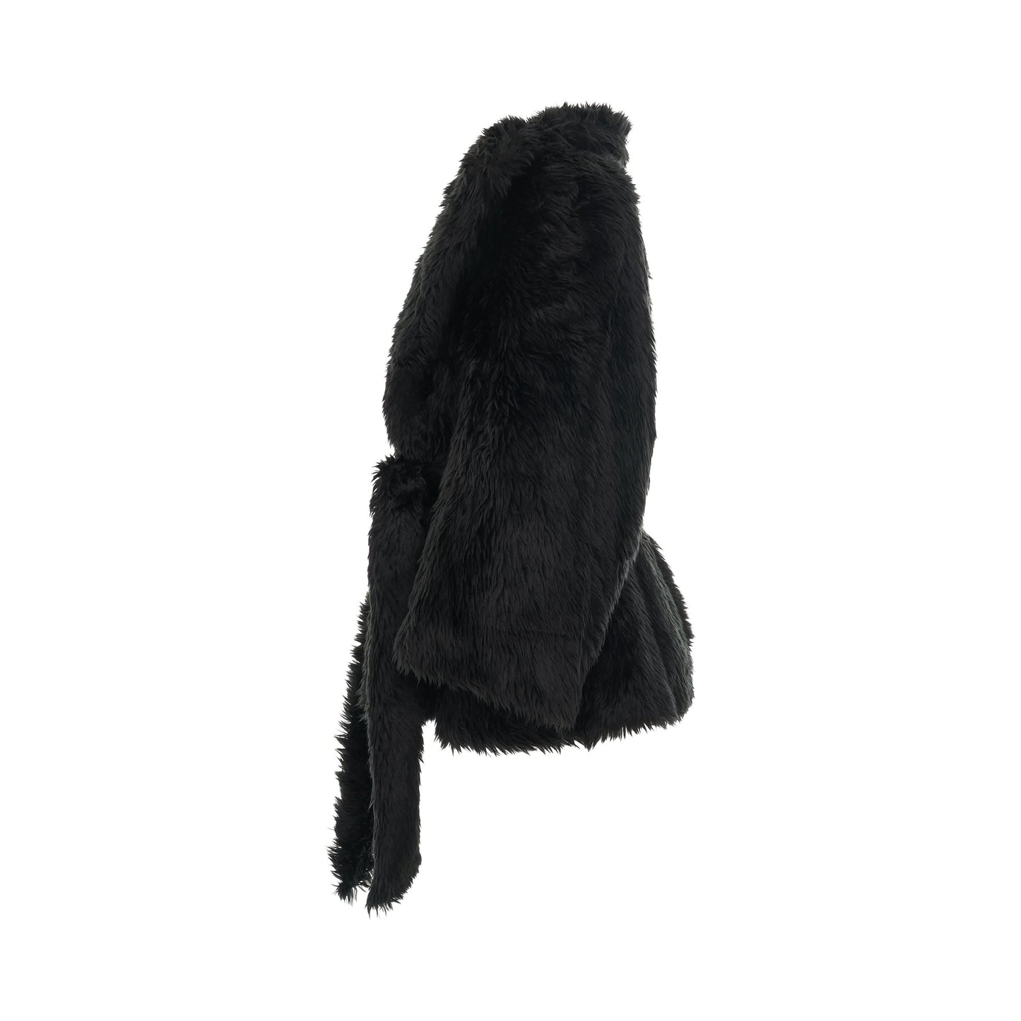 BALENCIAGA Teddy Sleeve Jacket (Black)