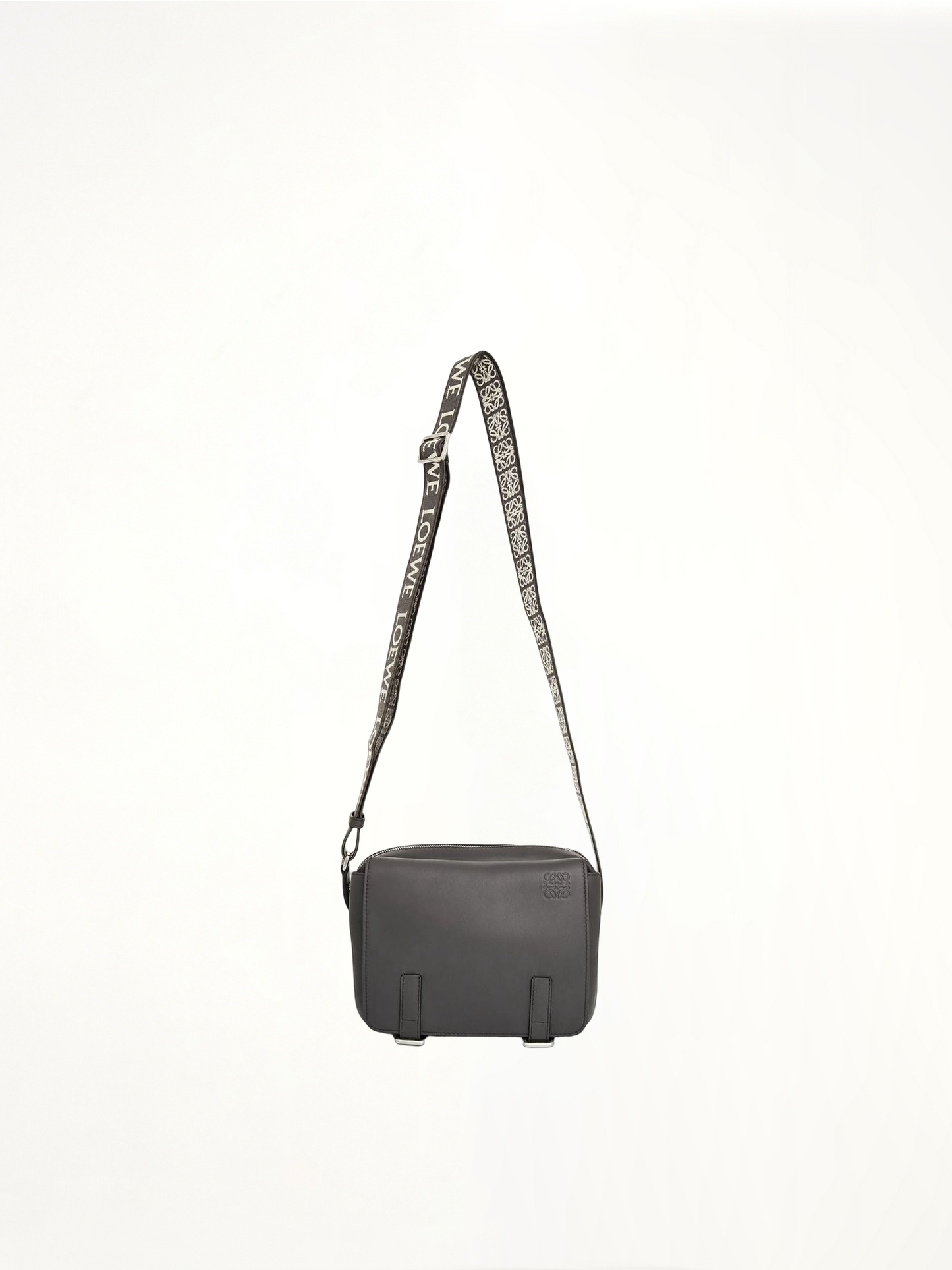 Image of Bags. Product name - Military Messenger XS Bag in Grey colour by brand - LOEWE
