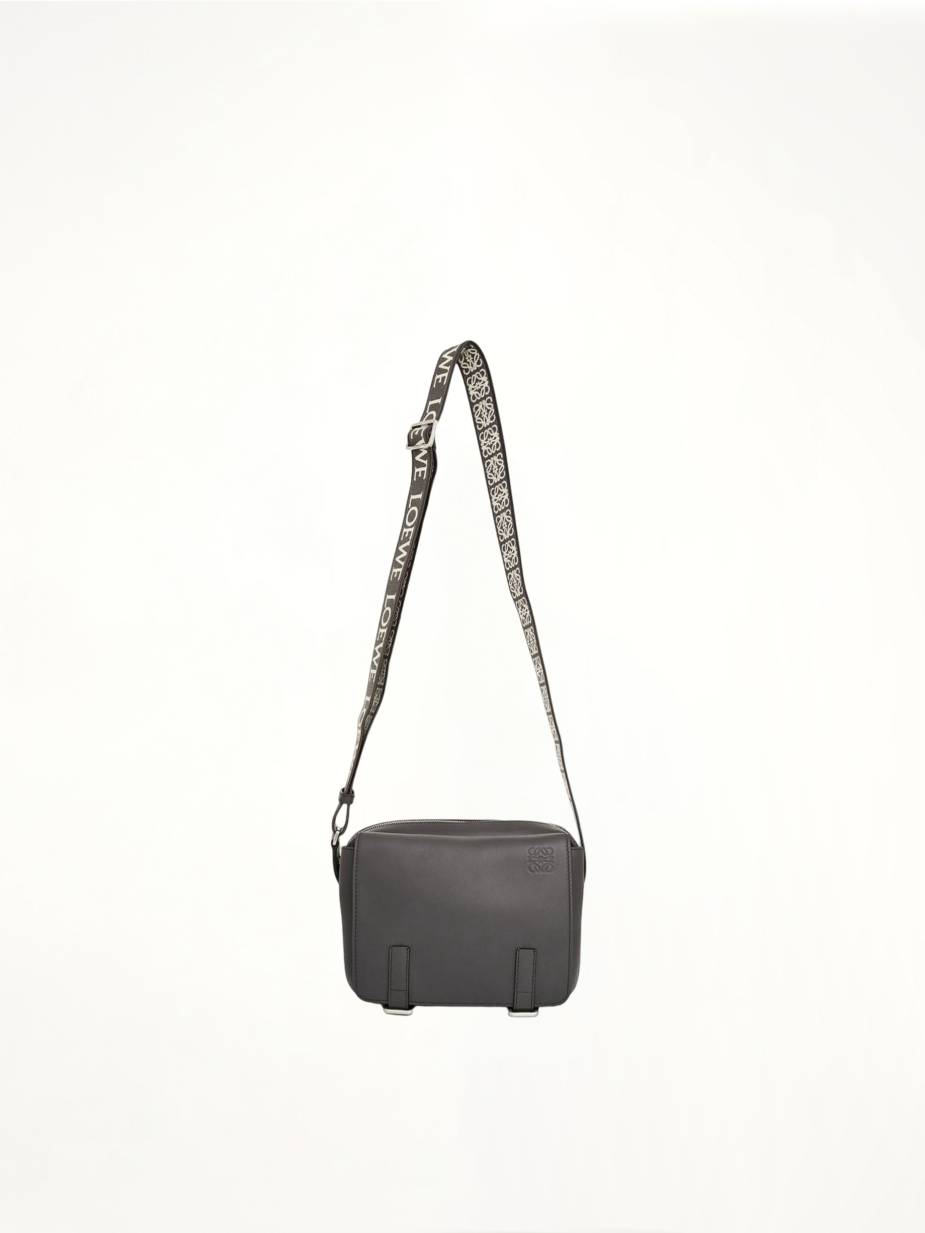 Image of Bags. Product name - Military Messenger XS Bag in Grey colour by brand - LOEWE