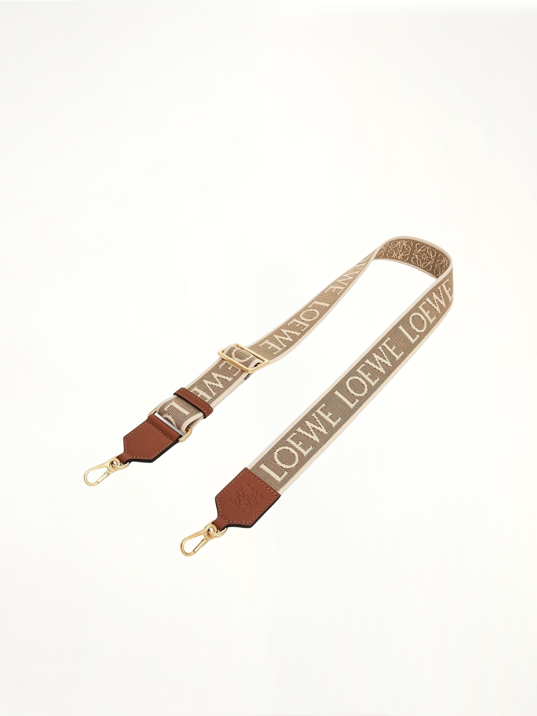 Image of Accessories. Product name - Anagram Strap in Natural colour by brand - LOEWE