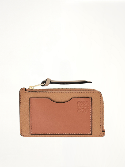 Image of Wallets & Money Clips. Product name - Coin Cardholder in Brown colour by brand - LOEWE