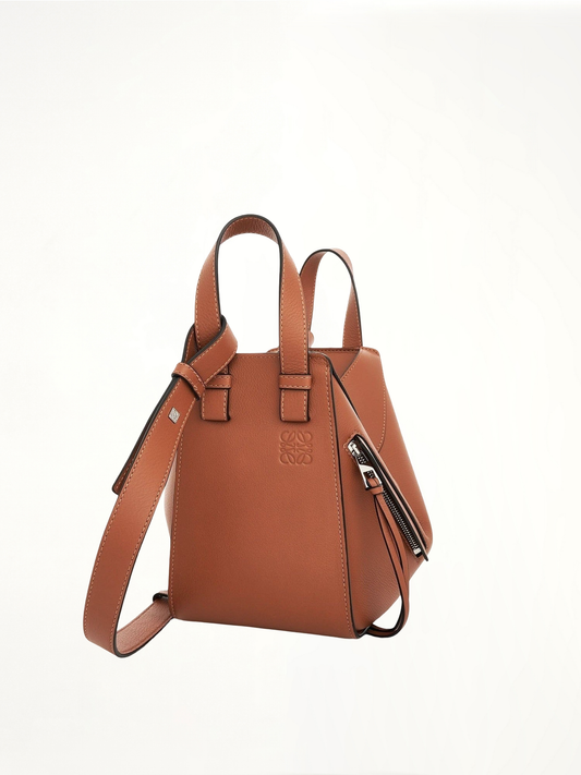 Image of Bags. Productname: LOEWE Hammock Compact Bag in Tan colour by brand - LOEWE