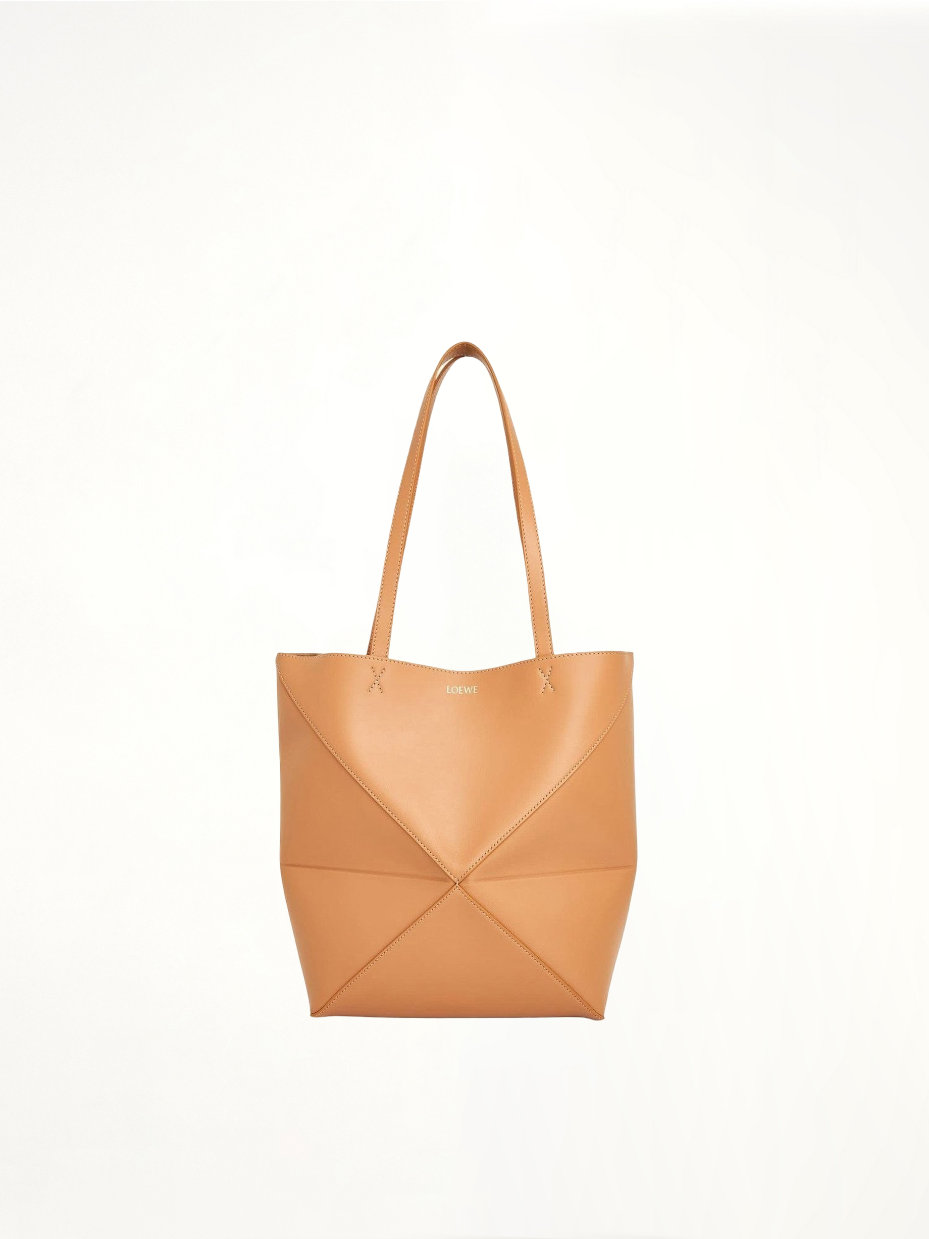 Image of Bags. Product name - Medium Puzzle Fold Tote Bag in Brown colour by brand - LOEWE