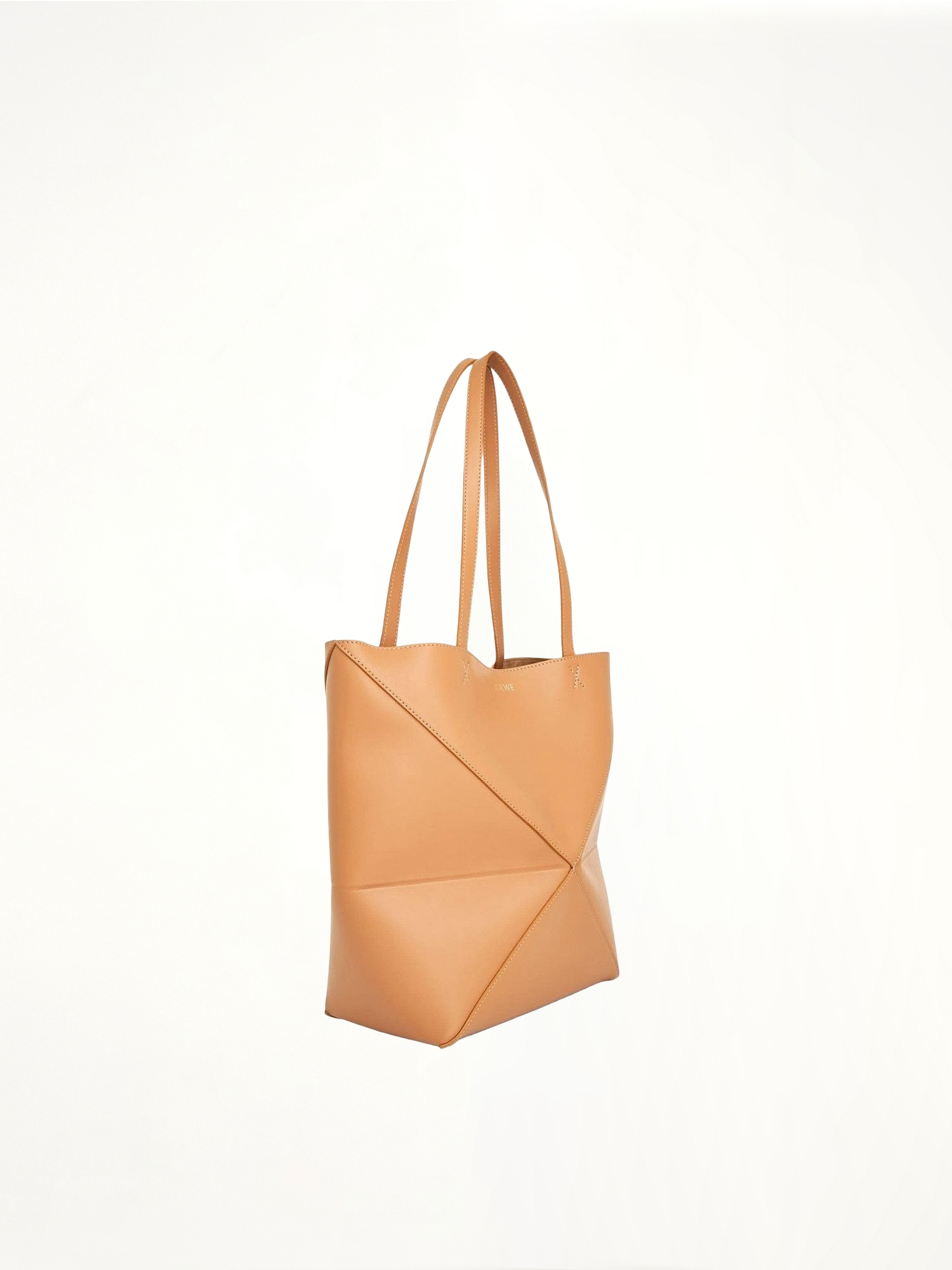 LOEWE Medium Puzzle Fold Tote Bag (Brown)