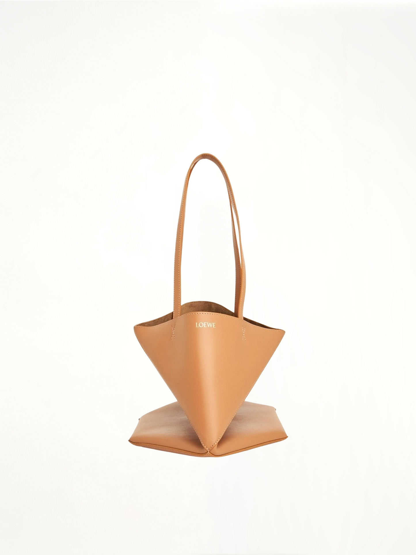 LOEWE Medium Puzzle Fold Tote Bag (Brown)