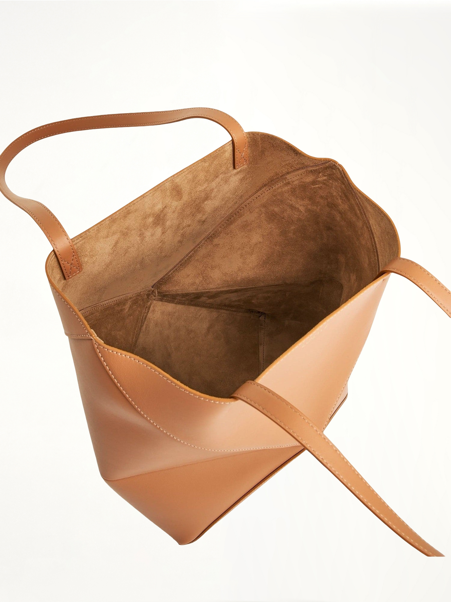 LOEWE Medium Puzzle Fold Tote Bag (Brown)