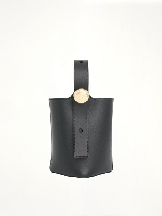 LOEWE Mini Pebble Bucket Bag (Black)
