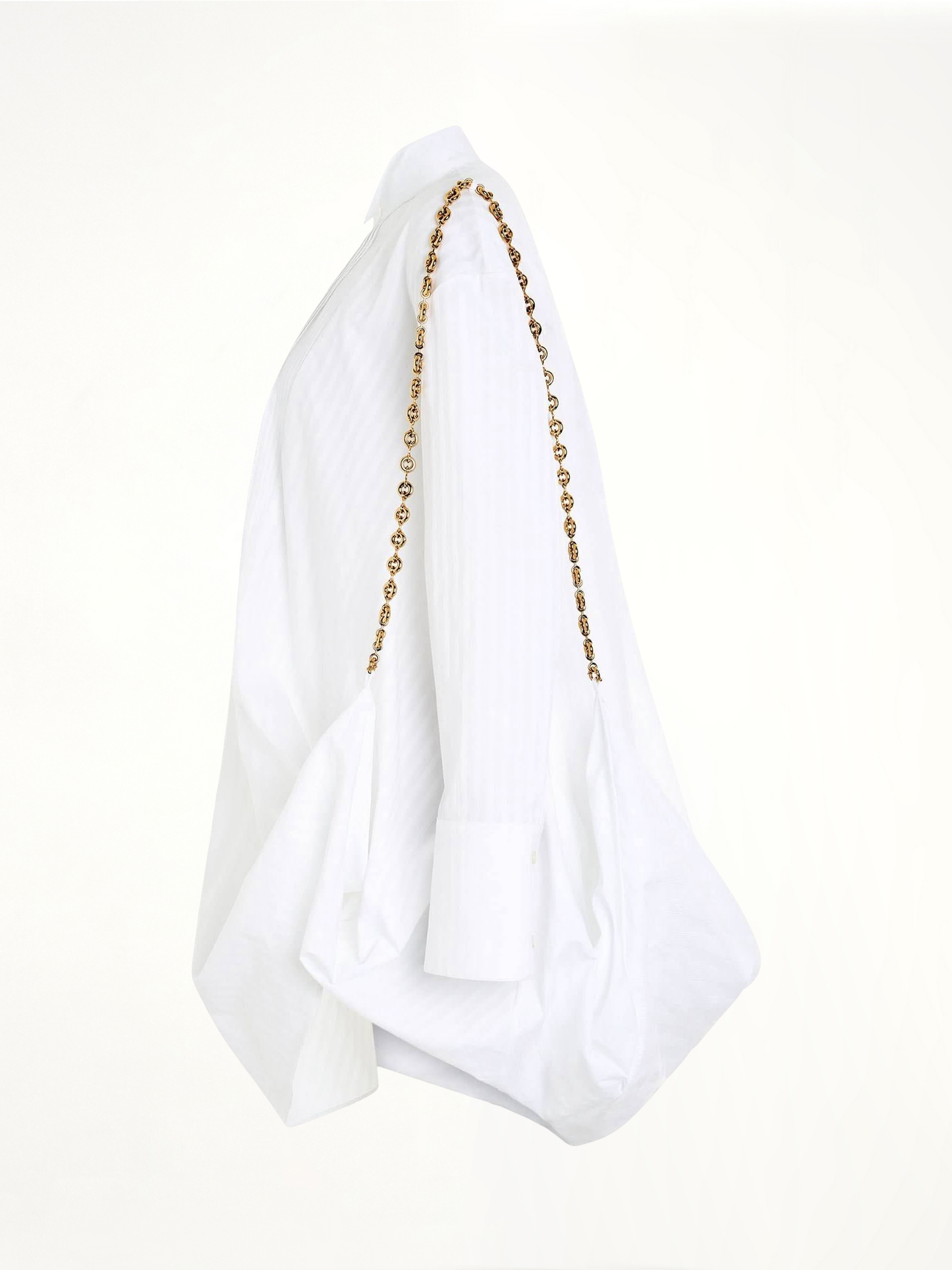 LOEWE Chain Shirt Dress (White)