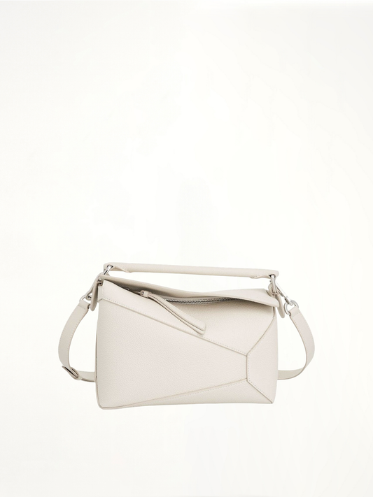 Image of Bags. Productname: LOEWE Small Puzzle Edge Bag in White colour by brand - LOEWE