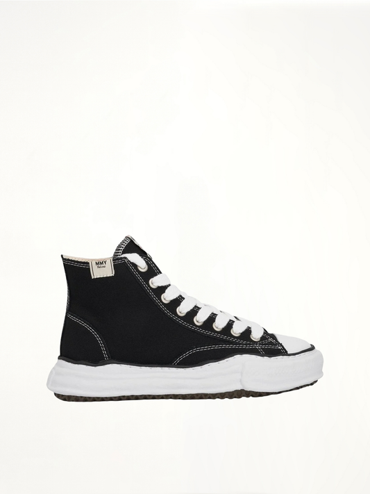 Image of Sneakers. Product name - Peterson OG High Sneaker in Black colour by brand - MAISON MIHARA YASUHIRO