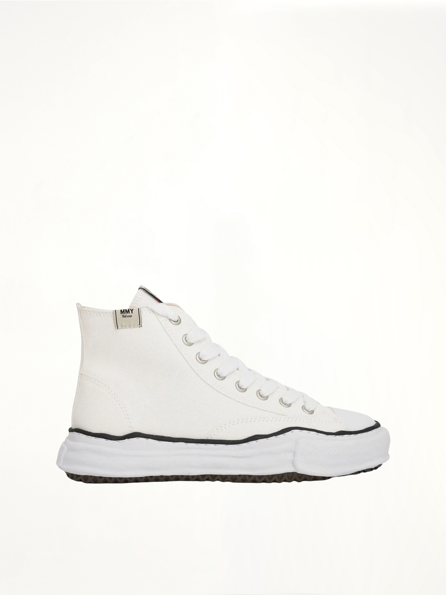 Image of Sneakers. Product name - Peterson OG High Sneaker in White colour by brand - MAISON MIHARA YASUHIRO