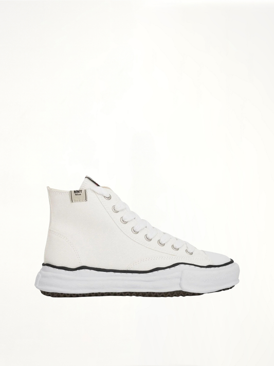 Image of Sneakers. Product name - Peterson OG High Sneaker in White colour by brand - MAISON MIHARA YASUHIRO