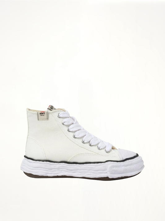 Image of Sneakers. Product name - Peterson 23 OG High Sneaker in White colour by brand - MAISON MIHARA YASUHIRO