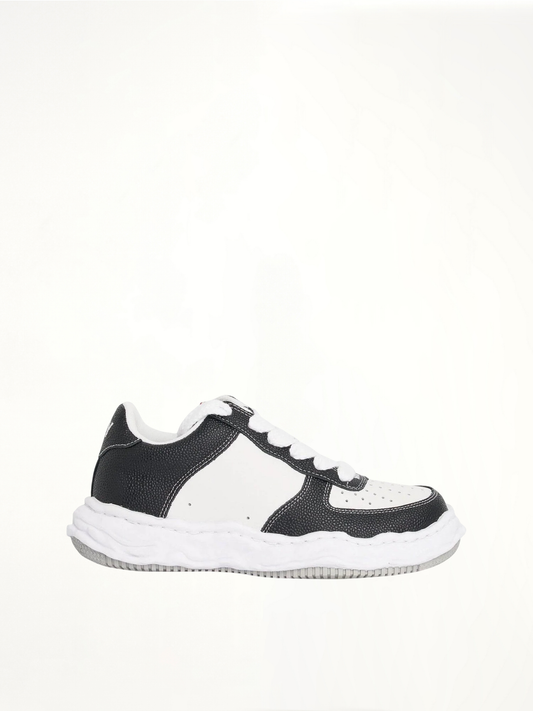 Image of Sneakers. Product name - Wayne OG Basket Sneaker in Black colour by brand - MAISON MIHARA YASUHIRO